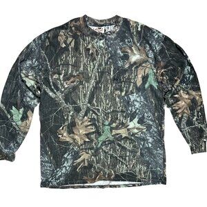 Mossy Oak Apparel Break Up Camo Hunting Long Sleeve Shirt, Men's XL